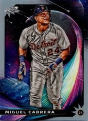 2022 Topps Cosmic Chrome Star Gaze Miguel Cabrera #SG-6 card