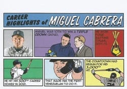 2022 Topps Heritage 1973 Topps Comics Miguel Cabrera #73TC-10 card