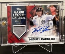 2022 Topps Major League Material Autographs Miguel Cabrera #MLMA-MC card