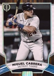 2022 Topps Tribute Base Set Miguel Cabrera #87 card