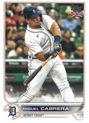 2022 Topps UK Edition Base Set Miguel Cabrera #195 card