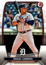 2023 Bowman Base Set Miguel Cabrera #27 card