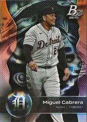 2023 Bowman Platinum Base Set Miguel Cabrera #84 card