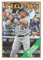 2023 Topps 1988 Topps Baseball (Series 1) Miguel Cabrera #T88-39 card