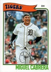 2023 Topps Brooklyn Collection Base Set Miguel Cabrera #24 card