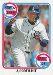 2023 Topps Heritage Now and Then Miguel Cabrera #NT-1 card