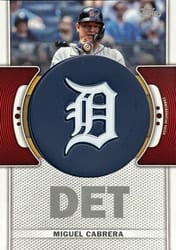 2023 Topps Team Logo Manufactured Patches Miguel Cabrera #TLP-MC card