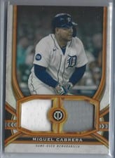 2023 Topps Tribute Dual Relics Miguel Cabrera #DR-MC card