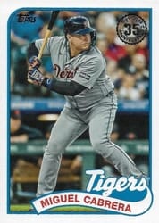 2024 Topps 1989 Topps Baseball 35th Anniversary (Series 1) Miguel Cabrera #89B-97 card