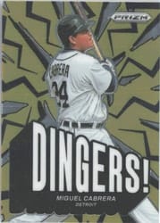 2025 Panini Prizm Dingers! Miguel Cabrera #17 card