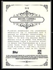 2025 Topps Allen & Ginter Sweet Victory Miguel Cabrera #SV-18 card