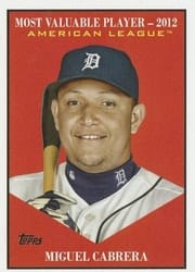 2025 Topps Update Most Valuable Miguel Cabrera #MV-17 card