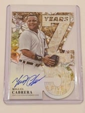 2026 Topps 75 Years of Topps Die-Cut Autographs Miguel Cabrera #75YA-MC card