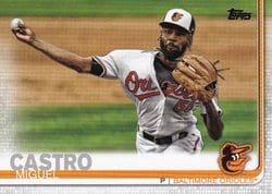 2019 Topps Update Base Set Miguel Castro #US163 card