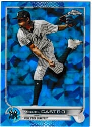 2022 Topps Chrome Update Sapphire Edition Base Set Miguel Castro #US145 card