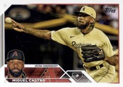 2023 Topps Update Base Set Miguel Castro #US284 card