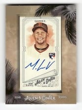2018 Topps Allen & Ginter Framed Mini Autographs Miguel Gomez #MA-MG card