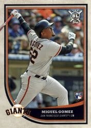 2018 Topps Big League Base Set Miguel Gomez #225 card