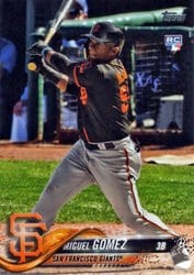 2018 Topps Update Base Set Miguel Gomez #US194 card