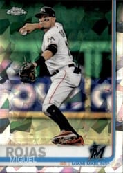 2019 Topps Chrome Sapphire Edition Base Set Miguel Rojas #394 card
