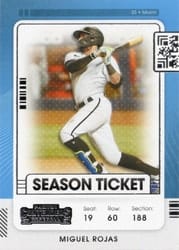 2021 Panini Contenders Base Set Miguel Rojas #64 card