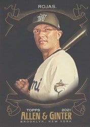 2021 Topps Allen & Ginter X Base Set Miguel Rojas #284 card