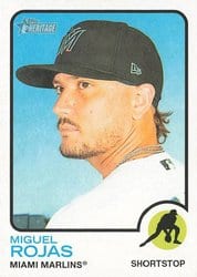 2022 Topps Heritage Base Set Miguel Rojas #224 card