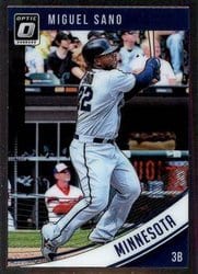 2018 Donruss Optic Base Set Miguel Sano #77 card