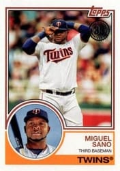 2018 Topps 1983 Topps Baseball 35th Anniversary Miguel Sano #83-37 card
