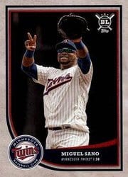 2018 Topps Big League Base Set Miguel Sano #198 card