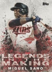 2018 Topps Update Legends in the Making Miguel Sano #LITM-25 card