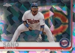 2019 Topps Chrome Sapphire Edition Base Set Miguel Sano #116 card