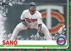2019 Topps Holiday Base Set Miguel Sano #HW102 card