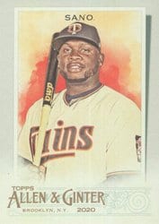 2020 Topps Allen & Ginter Base Set Miguel Sano #269 card