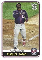 2020 Topps Big League Base Set Miguel Sano #15 card