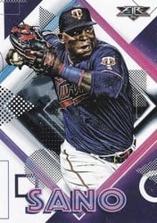2020 Topps Fire Base Set Miguel Sano #168 card