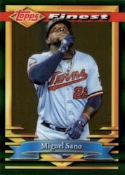 2021 Finest Flashbacks Base Set Miguel Sano #151 card