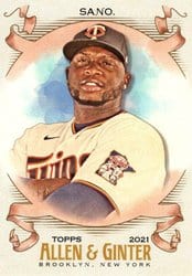 2021 Topps Allen & Ginter Base Set Miguel Sano #173 card