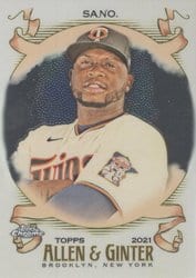 2021 Topps Allen & Ginter Chrome Base Set Miguel Sano #173 card