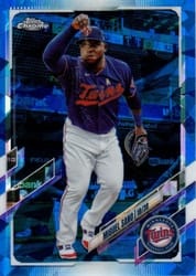 2021 Topps Chrome Sapphire Edition Base Set Miguel Sano #383 card