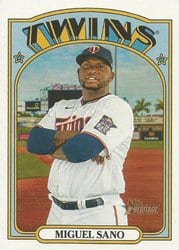 2021 Topps Heritage Base Set Miguel Sano #456 card