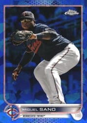 2022 Topps Chrome Sapphire Edition Base Set Miguel Sano #123 card