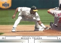 2002 Upper Deck Base Set Miguel Tejada #556 card