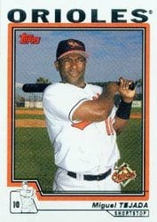 2004 Topps Base Set Miguel Tejada #375 card