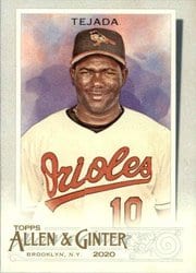 2020 Topps Allen & Ginter Base Set Miguel Tejada #307 card