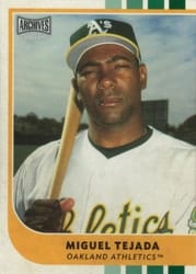 2021 Topps Archives Snapshots Base Set Miguel Tejada #8 card