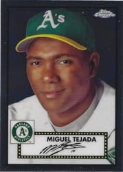 2021 Topps Chrome Platinum Anniversary Base Set Miguel Tejada #531 card