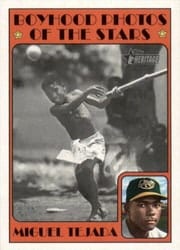 2021 Topps Heritage Minor League 1972 Topps Boyhood Photos of the Stars Miguel Tejada #72TBPS-12 card