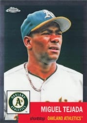 2022 Topps Chrome Platinum Anniversary Base Set Miguel Tejada #206 card