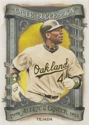 2024 Topps Allen & Ginter Cycle Succession Miguel Tejada (Oakland Athletics) #CS-21 card